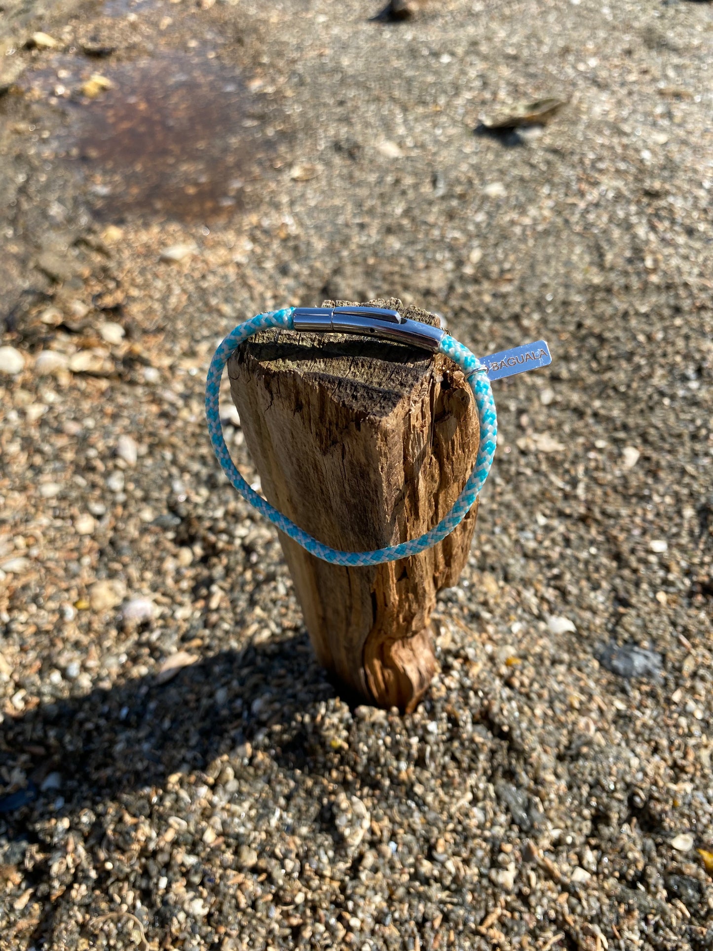 MINI CAP Blanc et Bleu Turquoise